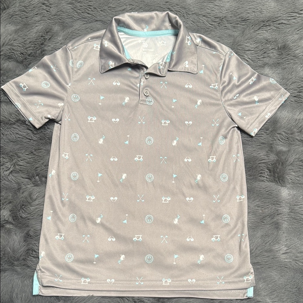 Gray Polo Golf Shirt